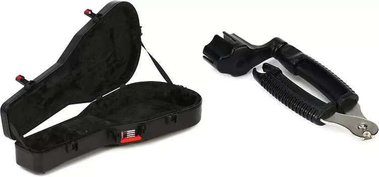 Формованный футляр для гитары Gator ATA с защелками TSA для акустических гитар. Gator + D'Addario GTSA-GTRDREAD=1 DP0002=1