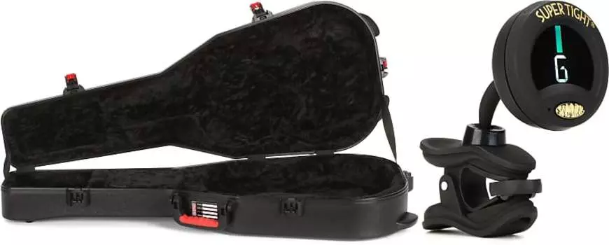 Формованный гитарный кейс Gator ATA с защелками TSA для классической гитары Комплект со сверхплотным хроматическим тюнером Snark ST-8 Gator + Snark GTSA-GTRCLASS=1 ST-8=1