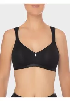 Формовочный бюстгальтер, без косточек, с удобными бретелями, для женщин felina, черный