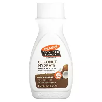 Формула кокосового масла с витамином Е, ежедневный лосьон для тела Coconut Hydrate, 1,7 жидких унции (50 мл) Palmer'S