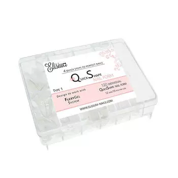 Формы для наращивания ногтей 1, 120 шт./1 упаковка. Elisium Quick shape