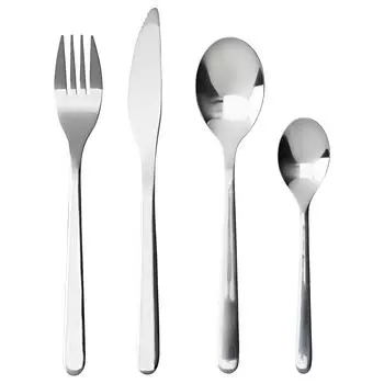 FRNUFT ФЁРНУФТ Столовый набор,24 предмета, нержавеющ сталь IKEA