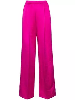 Forte Forte атласные брюки широкого кроя, фиолетовый