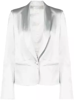 Forte Forte атласный блейзер, синий