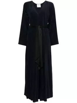 Forte Forte бархатное платье макси, синий