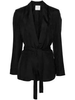 Forte Forte блейзер с поясом, черный