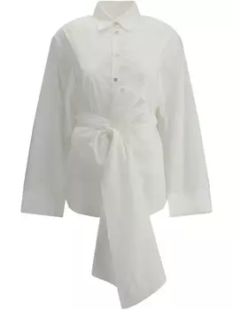 Forte Forte блузка с открытой спиной, белый