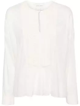 Forte Forte блузка со складками, нейтральный цвет