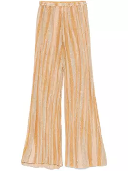 Forte Forte брюки с люрексом, золотой