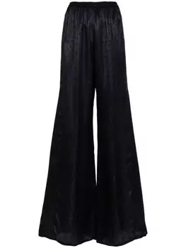 Forte Forte брюки с жаккардовым узором, черный