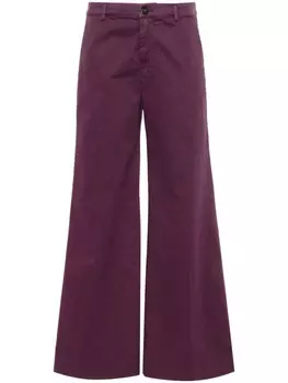 Forte Forte брюки широкого кроя, фиолетовый