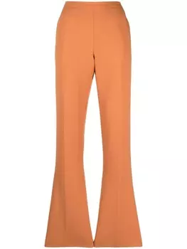 Forte Forte брюки строгого кроя со складками, оранжевый
