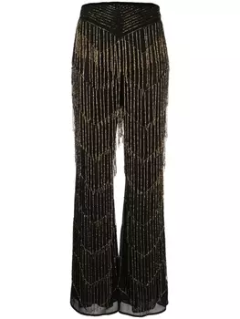 Forte Forte декорированные брюки с завышенной талией, черный