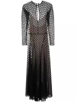 Forte Forte двухслойное платье миди, черный