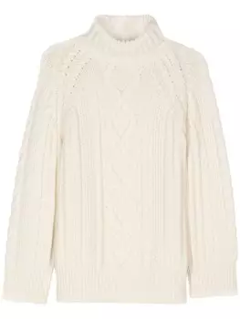 Forte Forte джемпер из вирджинской шерсти с высоким воротником, нейтральный цвет