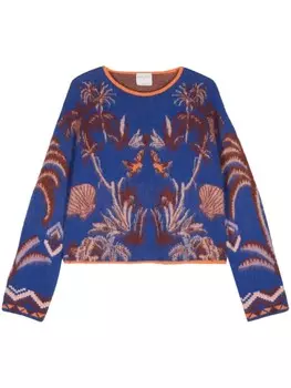 Forte Forte джемпер с принтом, синий