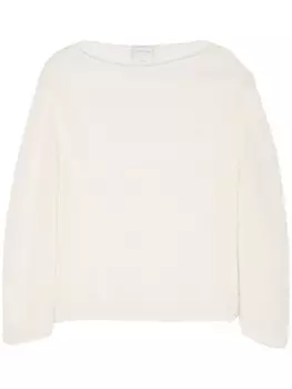 Forte Forte джемпер с приспущенными плечами, белый