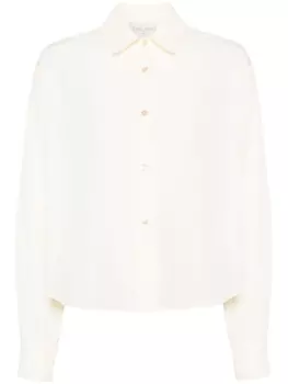 Forte Forte фактурная рубашка на пуговицах, нейтральный цвет