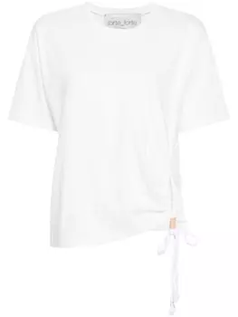 Forte Forte футболка со сборками, белый