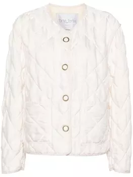 Forte Forte глянцевый пуховик, нейтральный цвет