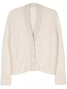 Forte Forte кардиган со вставками, нейтральный цвет