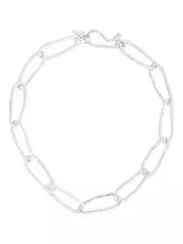 Forte Forte колье с эффектом чеканки, серебряный