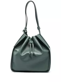 Forte Forte кожаная сумка-ведро, зеленый