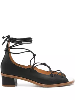 Forte Forte кожаные сандалии, черный