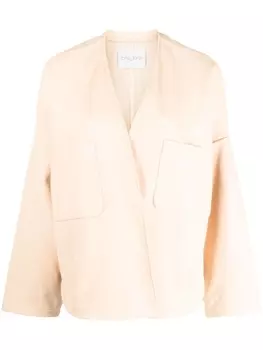 Forte Forte куртка оверсайз с накладными карманами, нейтральный цвет