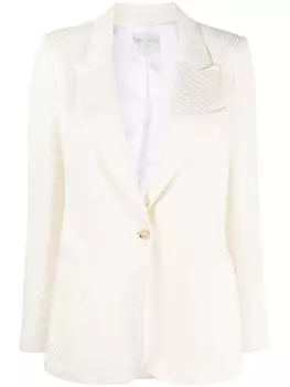 Forte Forte однобортный блейзер, белый