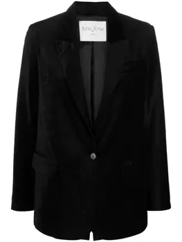 Forte Forte однобортный блейзер Mannish, черный