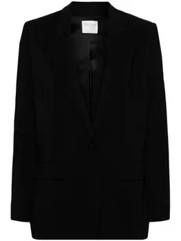 Forte Forte однобортный пиджак строгого кроя, черный