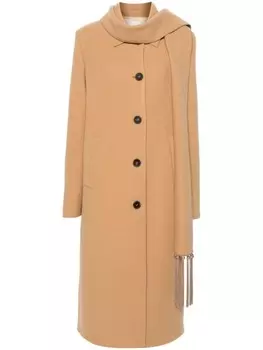 Forte Forte пальто миди на пуговицах, коричневый