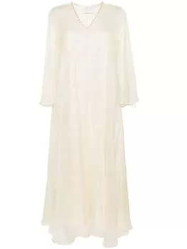 Forte Forte платье-кафтан макси, нейтральный цвет