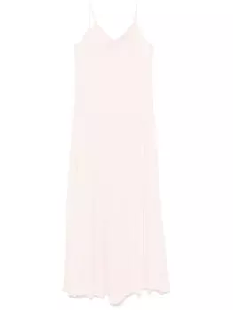 Forte Forte платье макси из кади, розовый