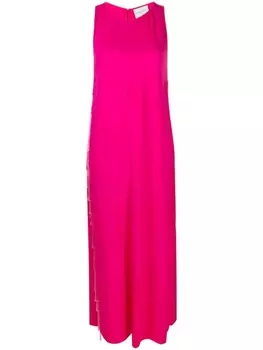 Forte Forte платье макси с бахромой, розовый