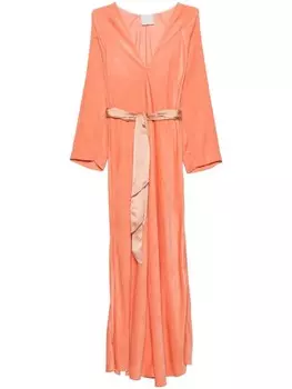 Forte Forte платье макси с поясом, оранжевый