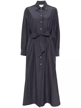 Forte Forte платье миди из тафты, синий