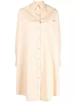 Forte Forte платье-рубашка с длинными рукавами, нейтральный цвет