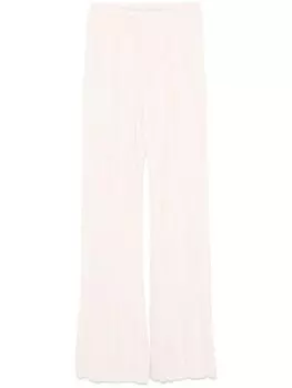 Forte Forte плиссированные брюки, нейтральный цвет