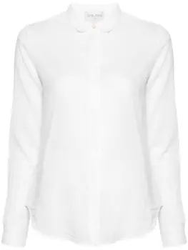 Forte Forte полупрозрачная рубашка с длинными рукавами, белый