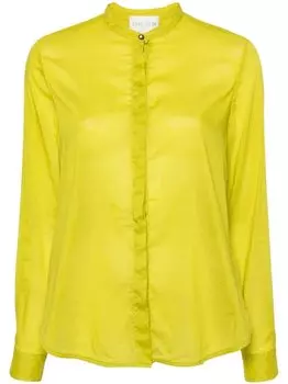 Forte Forte полупрозрачная рубашка с длинными рукавами, зеленый