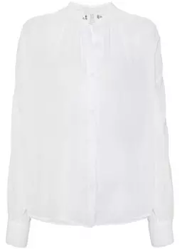 Forte Forte полупрозрачная рубашка с кристаллами, белый