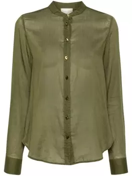Forte Forte полупрозрачная рубашка, зеленый