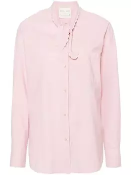 Forte Forte поплиновая рубашка с бантом, розовый