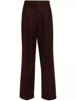 Forte Forte прямые брюки, коричневый