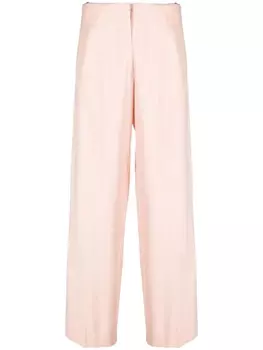 Forte Forte прямые брюки со стразами, розовый