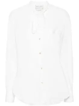 Forte Forte рубашка с бантом, белый