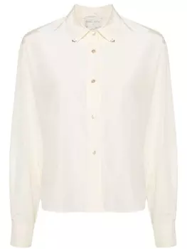 Forte Forte рубашка с кристаллами, нейтральный цвет