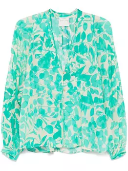 Forte Forte рубашка с принтом, зеленый